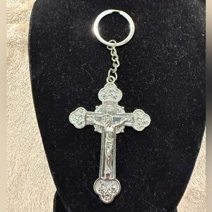 Beautiful Religious Christian Crucifix Cross 5”Keychain